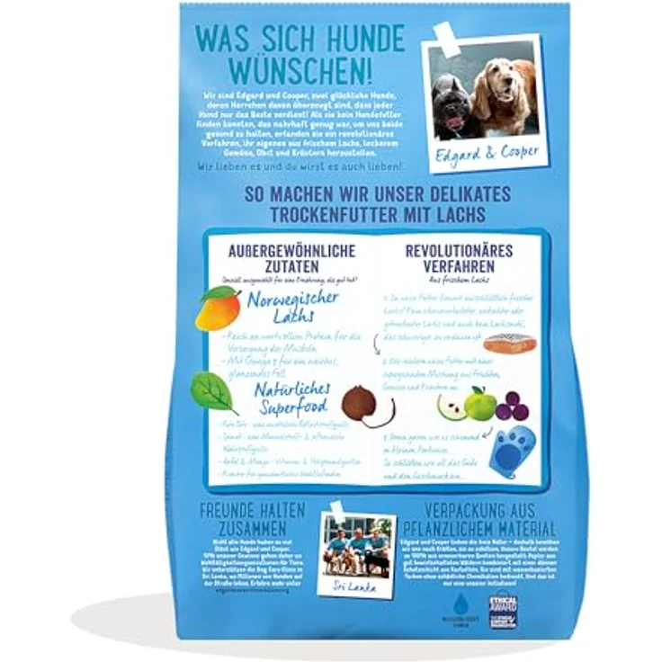 Edgard & Cooper Frischer norwegischer Lachs, Hunde-Trockenfutter, getreidefrei, 2x12kg mit hochwertigem Protein und Omega 3 – Bild 9