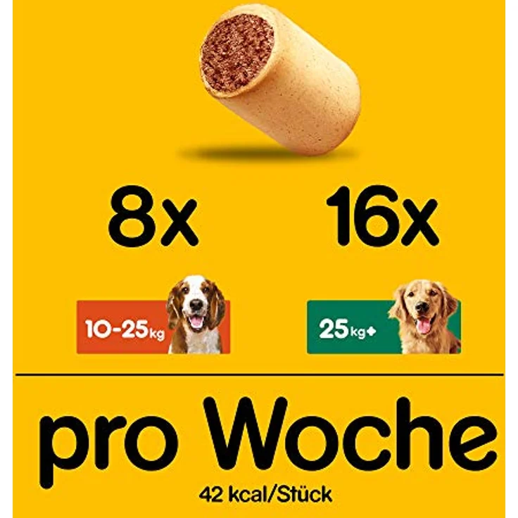 Pedigree Markies Trio's, Hundesnacks 500 g, gefüllt mit Omega 3, Vitaminen und Mineralien für starke Knochen, ohne künstliche Farb- und Aromastoffe – Bild 4
