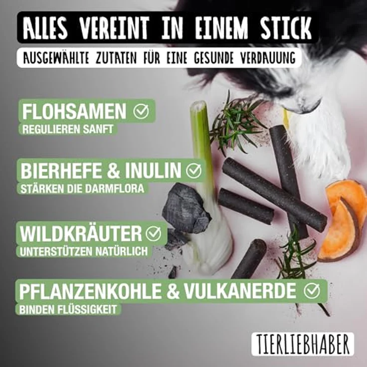 TIERLIEBHABER Darmwohlsticks 350g, Ergänzungsfuttermittel für gesunde Verdauung & Analdrüsen bei Hund, ideal bei Sodbrennen und empfindlichem Magen – Bild 5