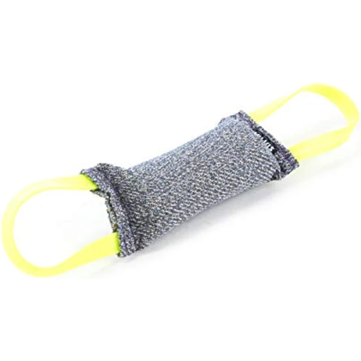 JULIUS K-9 Beisswurst aus Baumwolle-Nylon, 25 cm x 5,5 cm, robust, mit zwei Handschlaufen – Bild 3