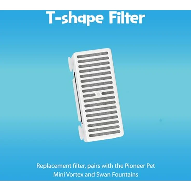 Pioneer Pet-T-Filter für Futter, Wasser & Serene Füllfederhalter, Carbon Filter, leicht zu ersetzen – Bild 2