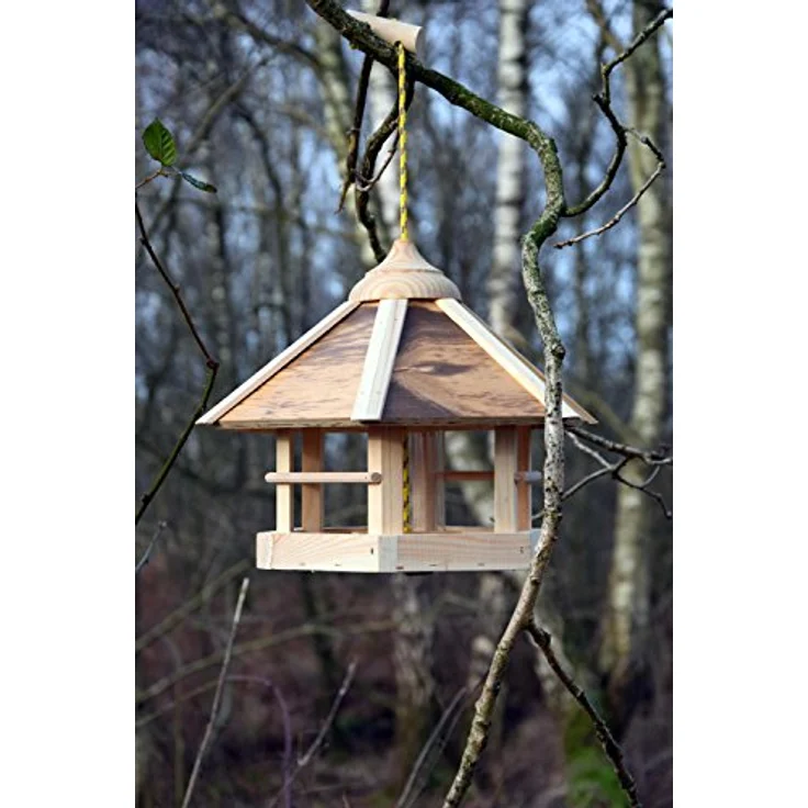 dobar 21391e Modernes Vogelhaus zum Aufhängen, 35 x 35 x 29 cm – Bild 3