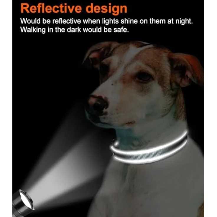 Joytale Gepolstertes Hundehalsband aus Neopren Nylon, Verstellbar, Weich und Reflektierend, S, Grau, für Kleine Hunde – Bild 5