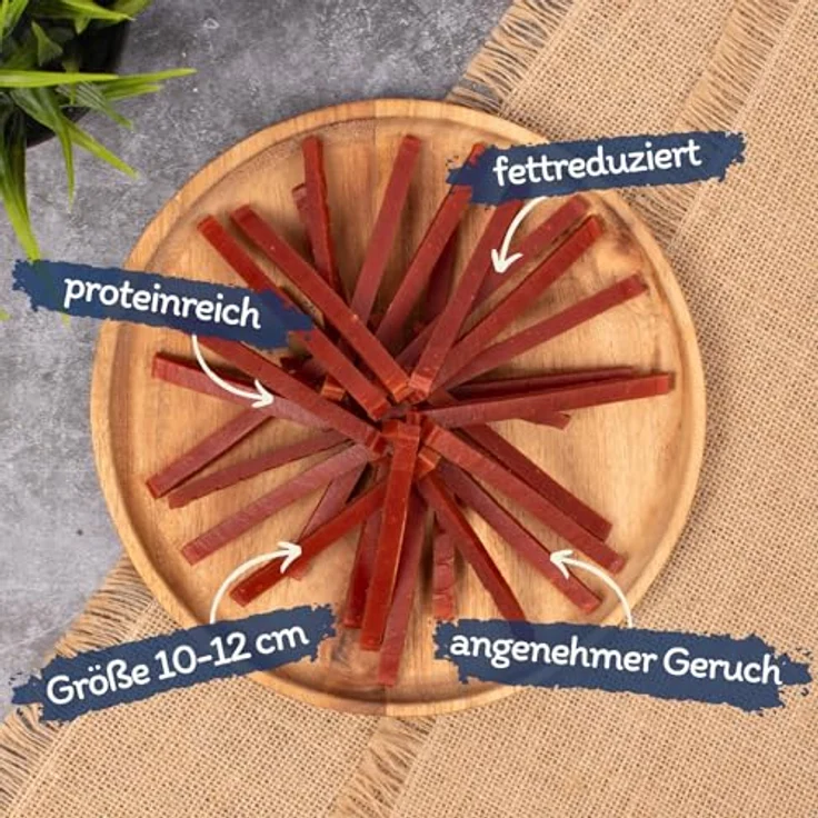 Lyra Pet® 5 kg Entenbruststreifen, fettarmer Kausnack für Hunde, weich und gut verträglich – Bild 2