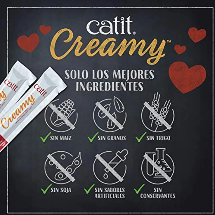 Catit Creamy Leckerei für Katzen, 4er-Pack Huhn, hohe Fleischanteil, getreidefrei, mit Taurin, reich an Aminosäuren – Bild 4