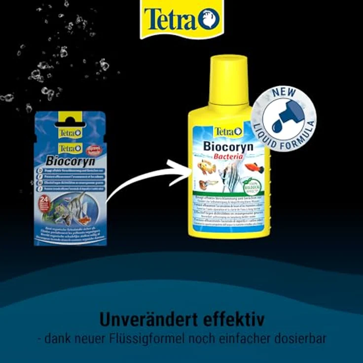 Tetra Biocoryn Wasseraufbereitungsmittel, biologischer Abbau von Schadstoffen, 100 ml – Bild 2