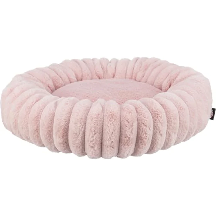 trixie Hundebett für Hund, Katze, Plüsch-Cord, Polyester, Rund, Innenbereich, grau – Bild 2