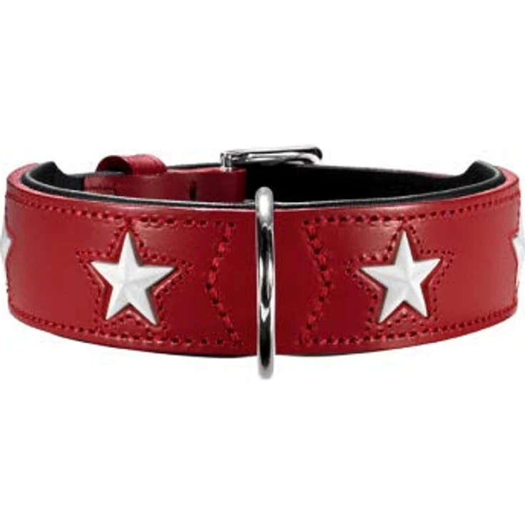 Hunter Hunde-Halsband Magic Star rot-schwarz S – Bild 3