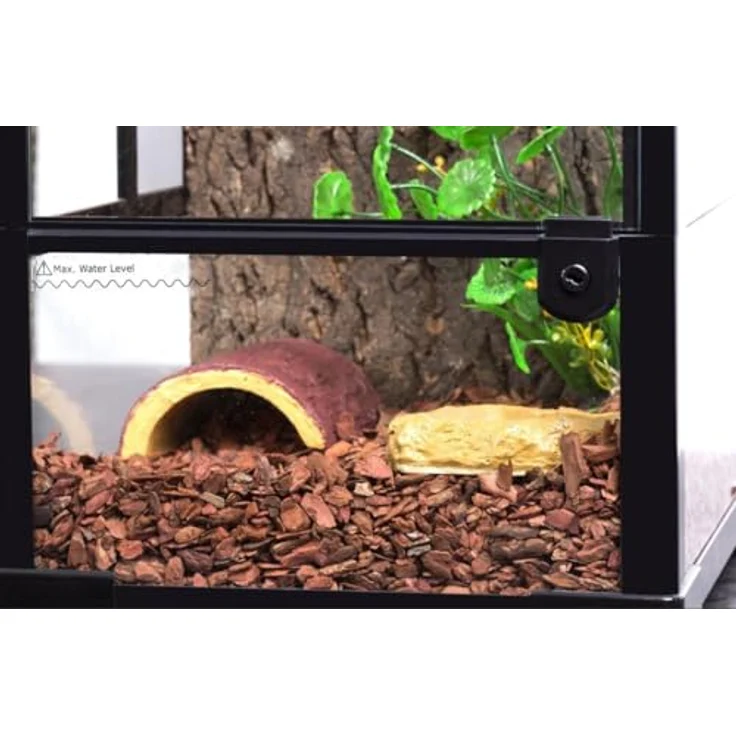 ReptiZoo Glasterrarium 30x30x45 cm, Terrarium mit Schwenktüren und einzigartiger Ventilation, zerlegbar – Bild 2