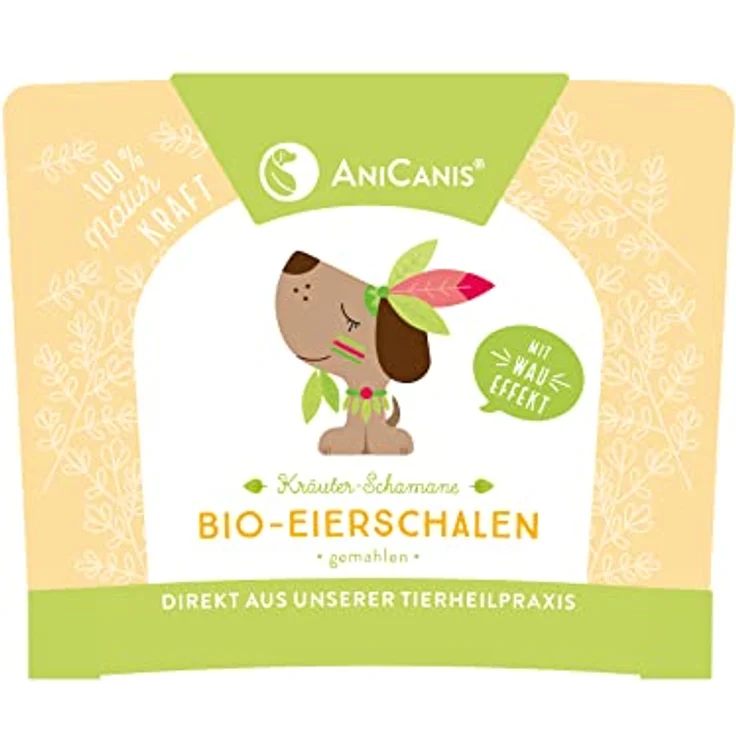 AniCanis Bio Eierschalenpulver für Hunde & Katzen, 200g - 100% natürliche Calciumquelle für starke Knochen & Zähne, nachhaltig verpackt – Bild 3
