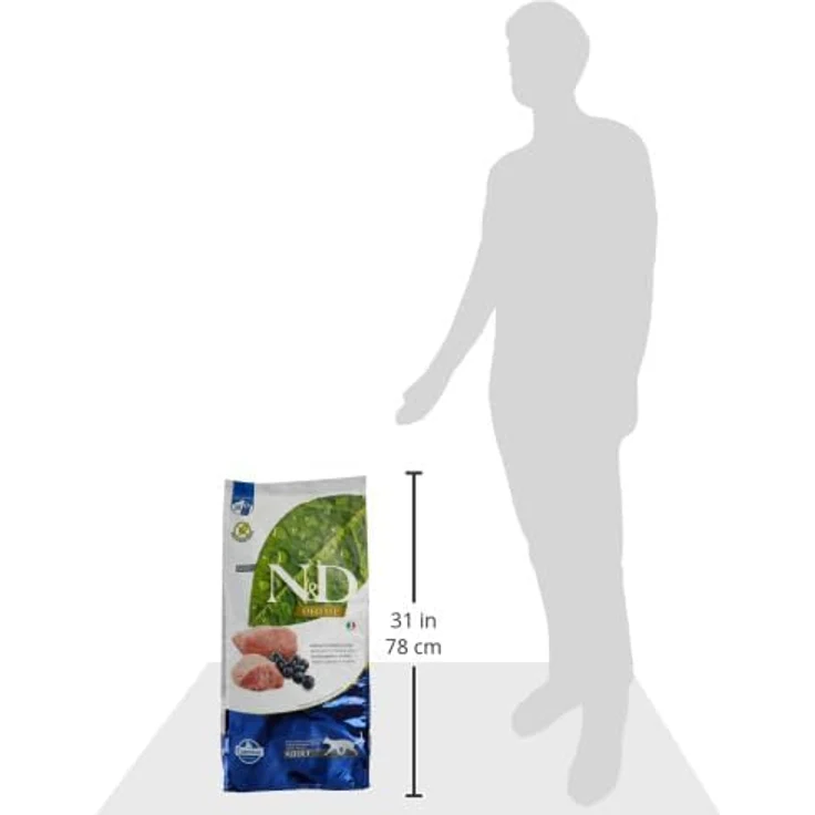 Farmina N&D Prime Adult Pellets Katzenfutter, Trockenfutter mit Lamm und Heidelbeere, reich an Vitaminen und Antioxidantien, 10 kg – Bild 2