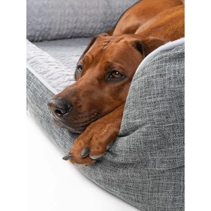 TrendPet VitaBed, Orthopädisches Hundebett mit 5cm Memofoam, abnehmbarer waschbarer Bezug, 120x100cm – Bild 5