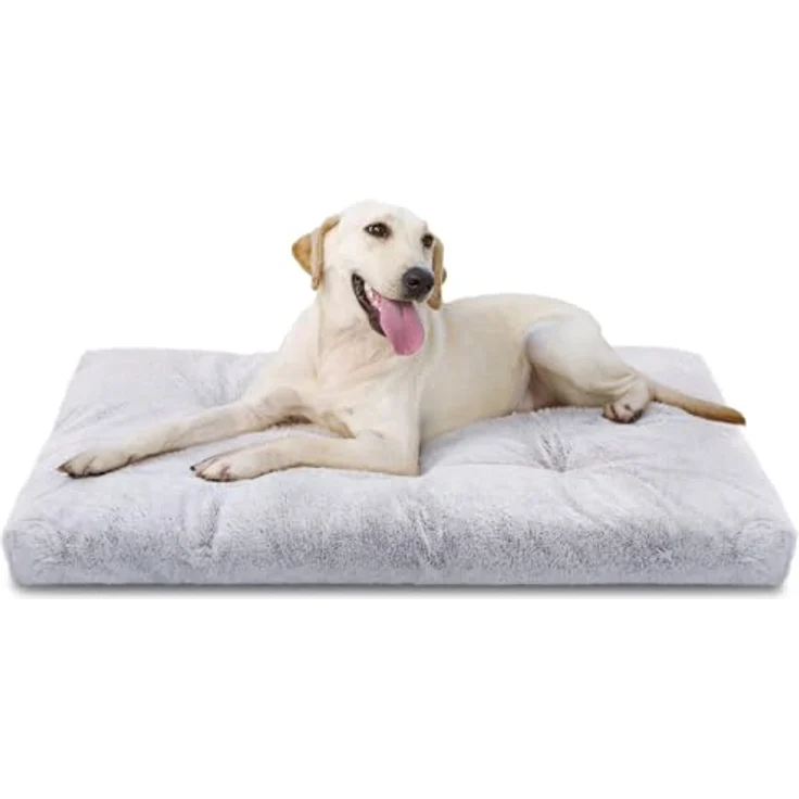 Nobleza Hundebett XL, Waschbar, Super Weiches Plüsch, Rutschfester Boden, Anti-Angst, 110x73x10 cm – Bild 1