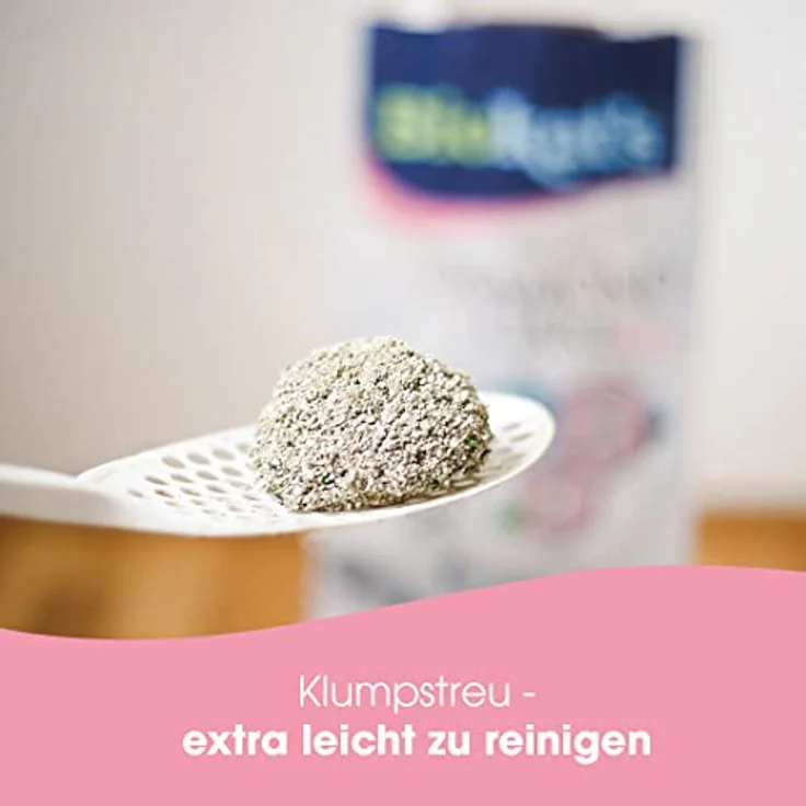 Biokat's Diamond Care Fresh Katzenstreu, Klumpstreu mit Babypuder-Duft, Bentonit mit Aktivkohle und Aloe Vera, 10 L – Bild 3