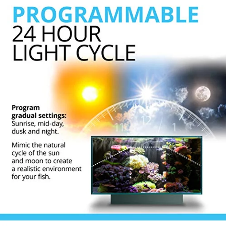 FLUVAL Marine 3.0 LED Aquariumleuchte, vollspektrale Aquarienbeleuchtung mit WLAN-Steuerung und 24-Stunden-Zyklus – Bild 5
