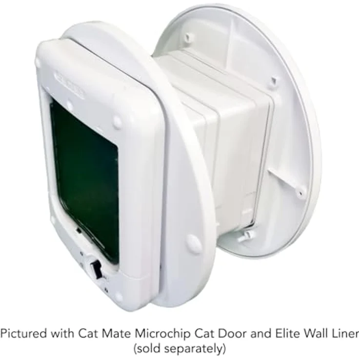 Cat Mate Adapter-Set für Glastüren-/Wände (361), kompatibel mit Cat Mate Klappen 360, 359W und 358W, einfache Installation, Weiß – Bild 2