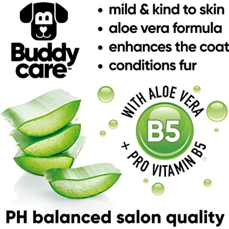 Buddycare Derma Sensitive Shampoo für Hunde, mit Aloe Vera und Pro-Vitamin B5, 500ml – Bild 5