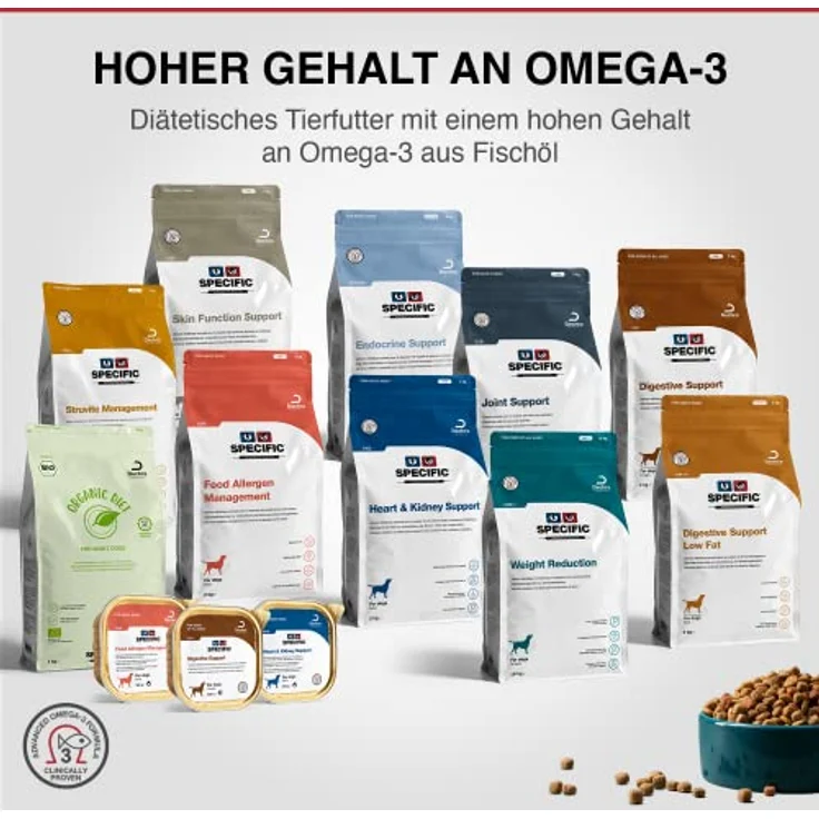 SPECIFIC® CDD-HY, Hypoallergenes Trockenfutter für Hunde mit hydrolisiertem Lachs, 12kg, glutenfrei, für alle Altersklassen von DECHRA Veterinary Products – Bild 4