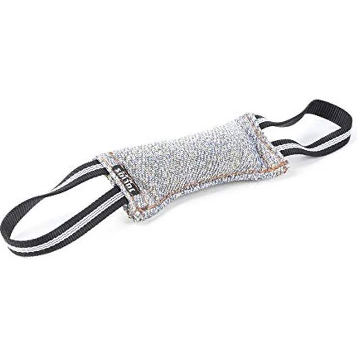 JULIUS K-9 Beisswurst aus Baumwolle-Nylon, 45 cm x 5 cm, robust mit zwei Handschlaufen