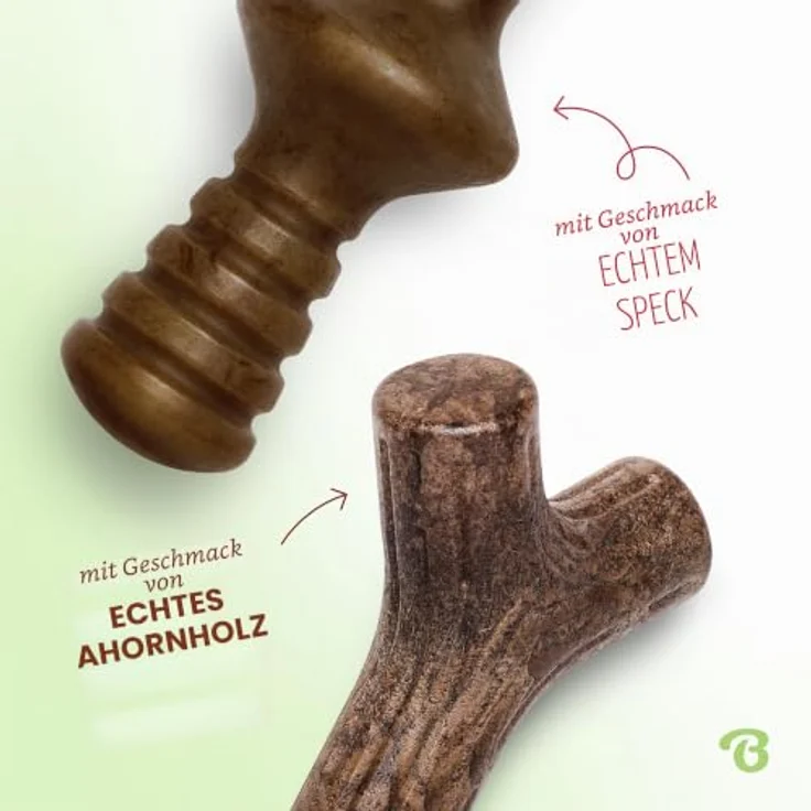 Benebone 2-Pack Indestructible Maplestick/Zaggler, Für große Hunde, aus echtem Speck und Ahornholzgeschmack, robust und langlebig, in den USA hergestellt – Bild 2