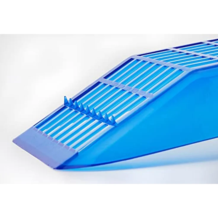 Croci C6020439 Streuschaufel, 26 cm große blaue Kunststoff-Abfallschaufel mit langem Griff, ideal für Silikonströmunge – Bild 5