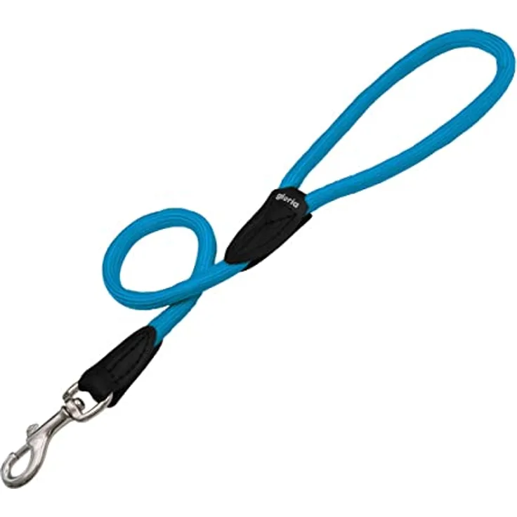 GLORIA Nylonband Runde, Hund Gürtel aus strapazierfähigem Nylon, 250 g, 60 cm mit Karabiner