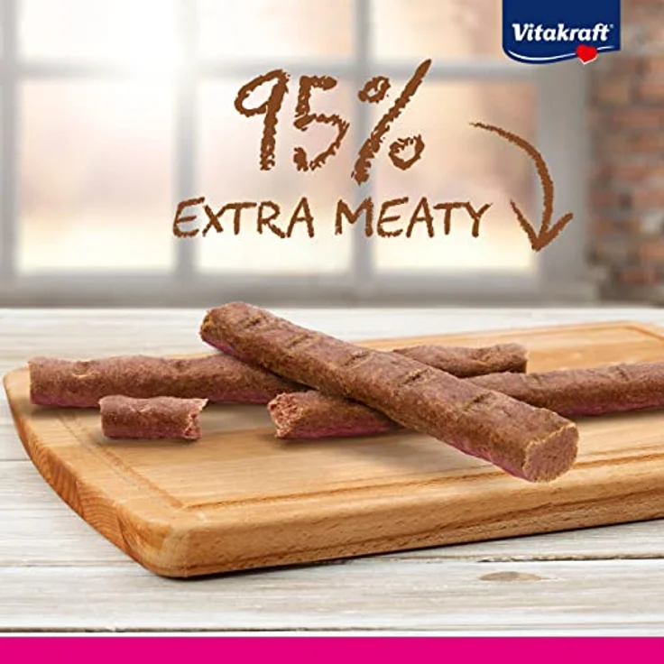 Vitakraft Cat Stick Classic, Katzensnack mit Truthahn und Lamm, 95% Fleisch, ohne Zucker und Getreide, Vorratsgröße (20x 3 Stück) – Bild 2