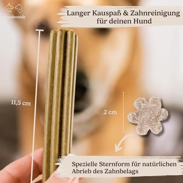 Hunderunde Dental Sticks Traumfänger, 21 STK für Hunde, vegane Zahnpflege mit Baldrian, Lavendel & Passionsblume, getreidefrei & allergikerfreundlich, täglicher Kaustick – Bild 4
