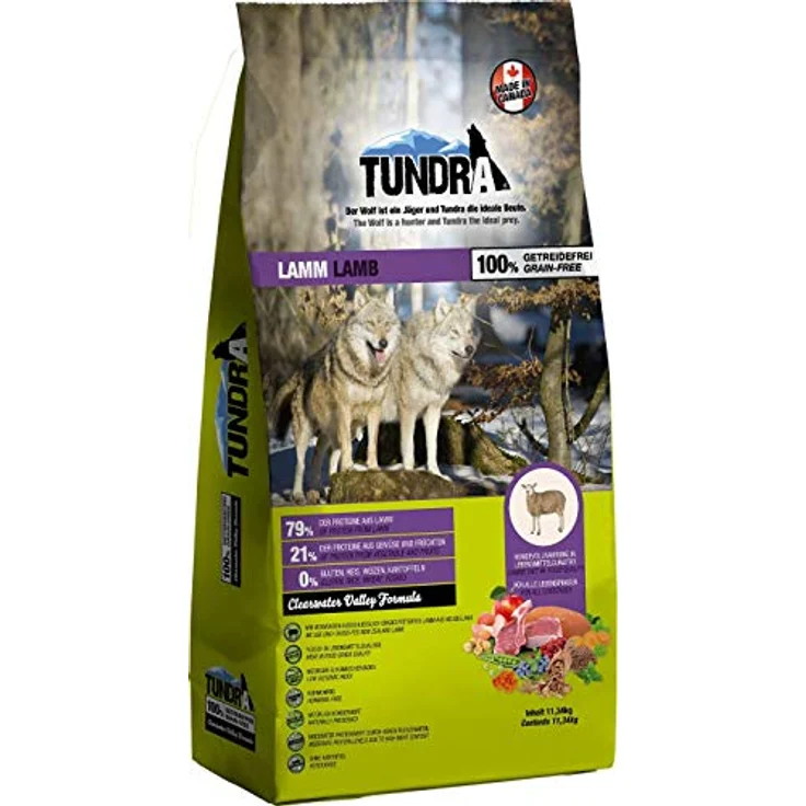 Tundra Trockenfutter Lamm, proteinreiches Hunde-Trockenfutter für alle Lebensphasen, 11,34kg – Bild 2