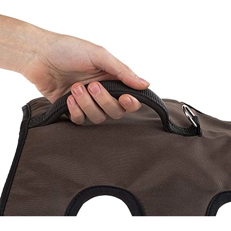 Ferplast ERGOTREKKING XS Hundegeschirr, Ausbruchsicheres, Gepolstertes Geschirr für kleine Hunde mit 6 Verschlüssen, Reflektierend, Ideal für Windhunde, Grau – Bild 4