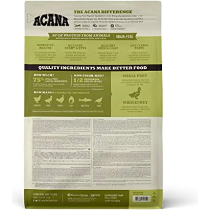 Acana Grasslands Katzenfutter, getreidefreies Trockenfutter mit hohem Fleischanteil, 1,8 kg – Bild 2