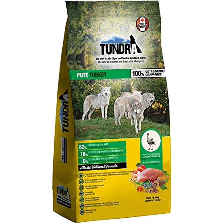 Tundra Trockenfutter Pute und Huhn, Proteinreiches Hundefutter ohne Soja, 3,18kg für alle Lebensphasen – Bild 2