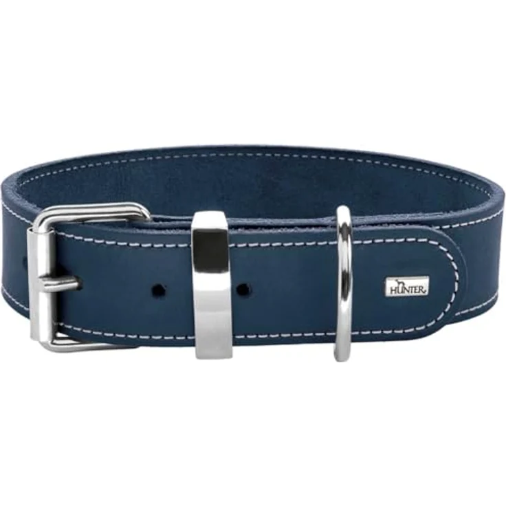 Hunter Hunde-Halsband Aalborg Special dunkelblau L-XL – Bild 2