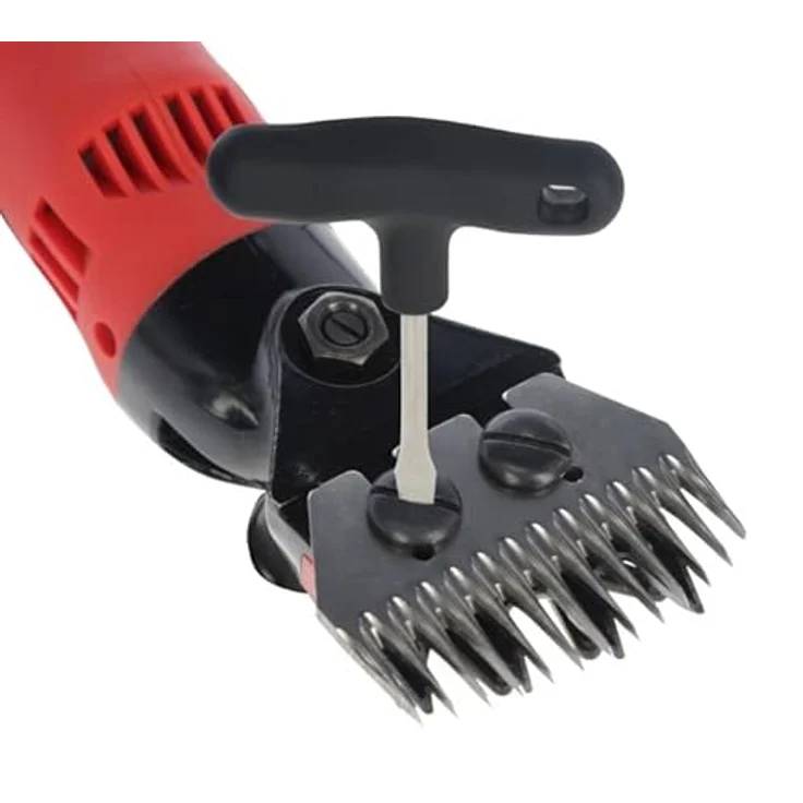 Kerbl Tierhaarentferner Schafschermaschine "FarmClipper" Rot 18261, 350 Watt und 2400 U/min, stufenlos einstellbare Geschwindigkeit, rutschfester Griff – Bild 5