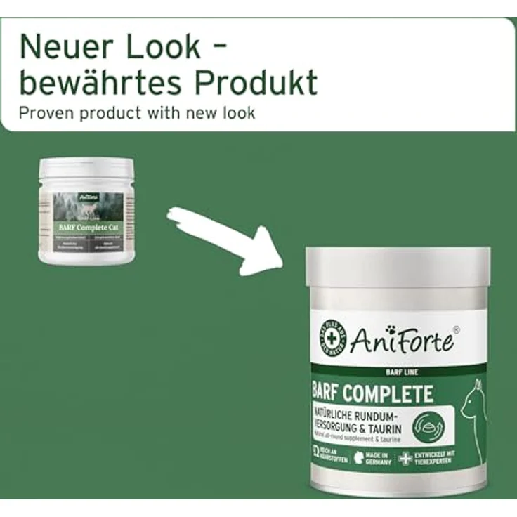 AniForte BARF Complete Cat, 100g natürliche Rundumversorgung mit Moringa, Taurin und Bierhefe, für gesunde Katzenernährung – Bild 6