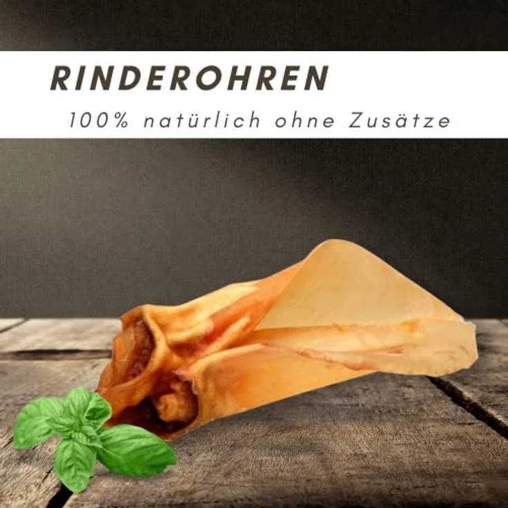 Supravit Rinderohren für Hunde, 1kg, 100% natürliche Kauartikel zur Zahnreinigung und Kaumuskulaturstärkung, für mittelgroße und große Hunde – Bild 2