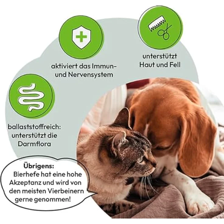 GRAU Bierhefe Pulver 150 g, unterstützt Haut und Fell, aktiviert Immun- und Nervensystem, verbessert die Fruchtbarkeit – Bild 2