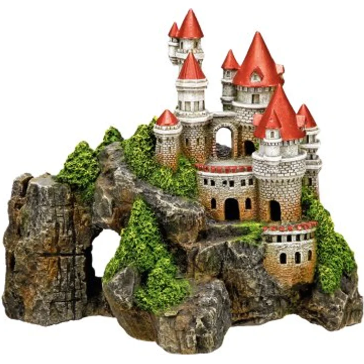Nobby Aqua Ornaments SCHLOSS, detailgetreue Aquarium Dekoration aus ungiftigem Polyresin, passend für Süss- und Meerwasseraquarien – Bild 1