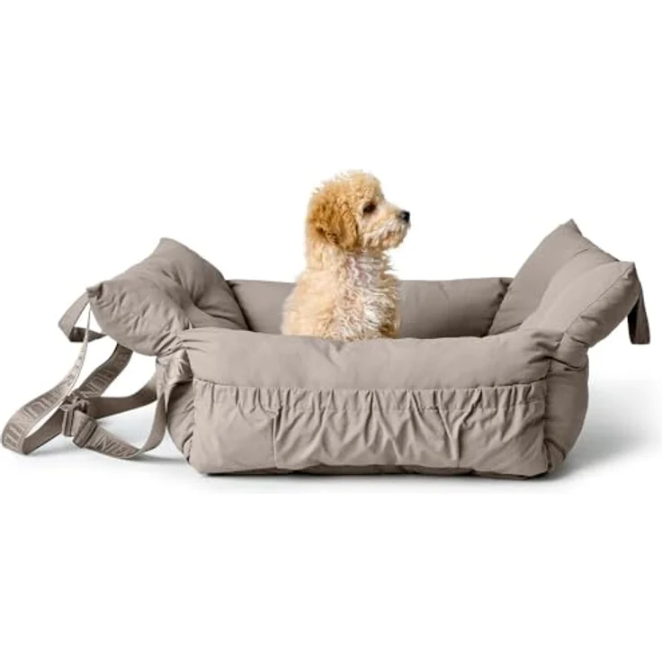HUNTER Seoul 2-in-1 Autositz und Reisebett für kleine Hunde, hohe Wattierung, sichere Befestigung mit verstellbaren Gurten, praktische Außentasche – Bild 3