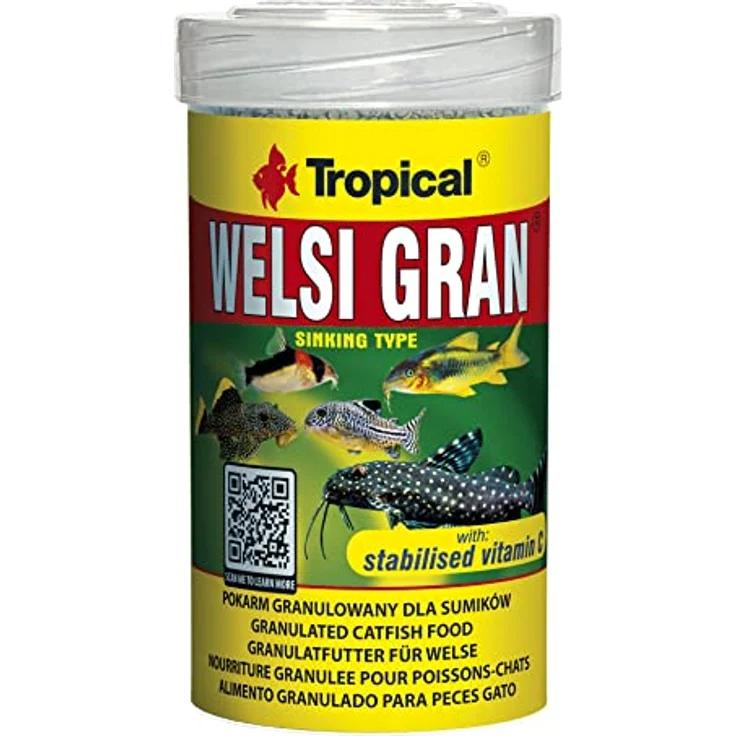 Tropical Welsi Gran, 100 ml, mehrkomponentiges Futter für fleischfressende Fische, ausgezeichnete Nährstoffquelle – Bild 1