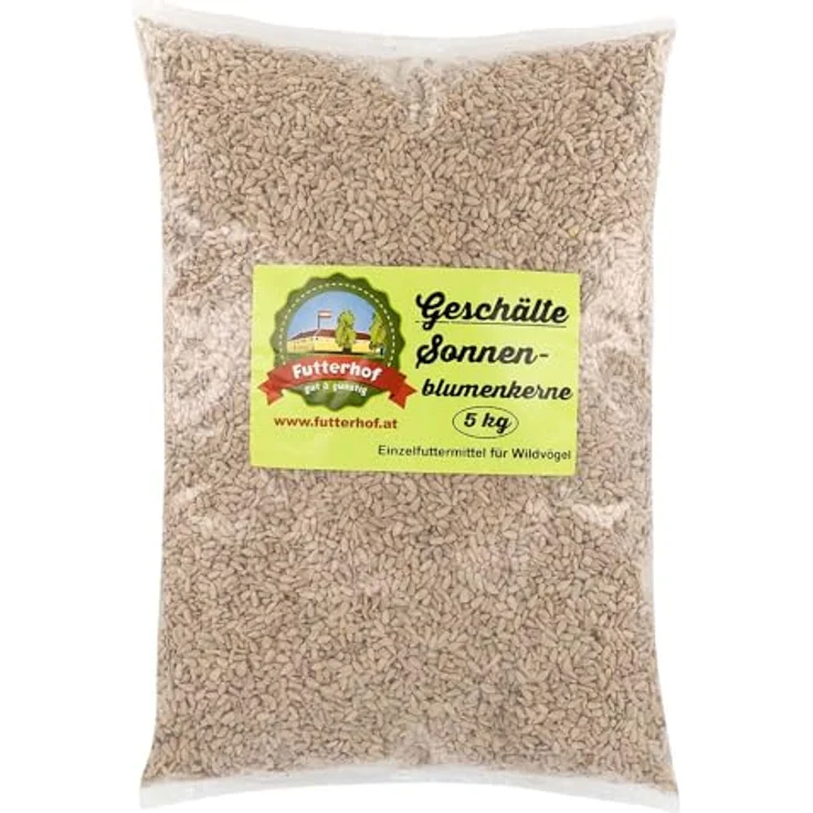 Futterhof geschälte Sonnenblumenkerne, 15 kg (3 x 5 kg) - Ideales Ganzjahresfutter für Meisen, Finken und andere Körnerfresser – Bild 3