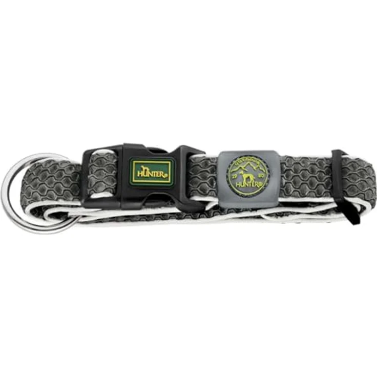 Hunter Hunde-Halsung Hilo Vario mit Zugentlastung anthrazit XL – Bild 2