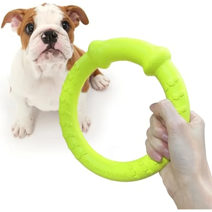 LaRoo Hund Frisbee, unzerstörbarer Fitness-Ring, schwimmfähig und wasserdicht, 18 cm, für mittel und kleine Hunde