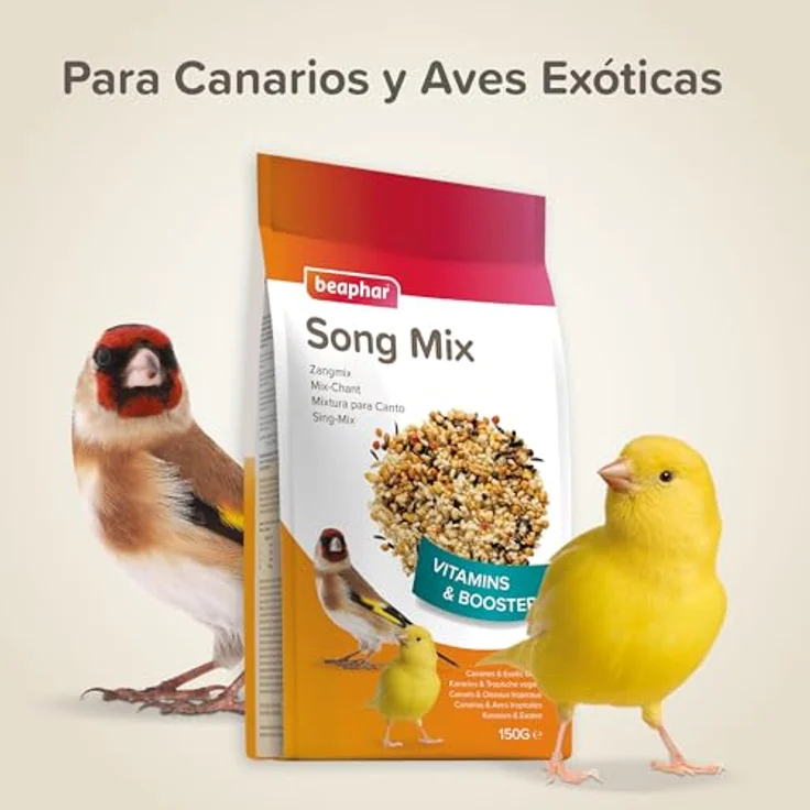 Beaphar Sing-Mix, 150g Vogelfutter mit essentiellen Vitaminen zur Gesangsstimulierung für Kanarienvögel und exotische Vögel – Bild 5