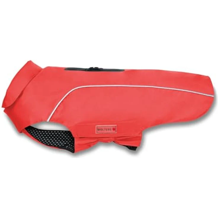 WOLTERS Regenjacke Easy Rain | Perfekter Schutz bei Regenwetter für Hunde | Farbe Koralle, Gr. 56 (Rückenlänge 55-57 cm) – Bild 1