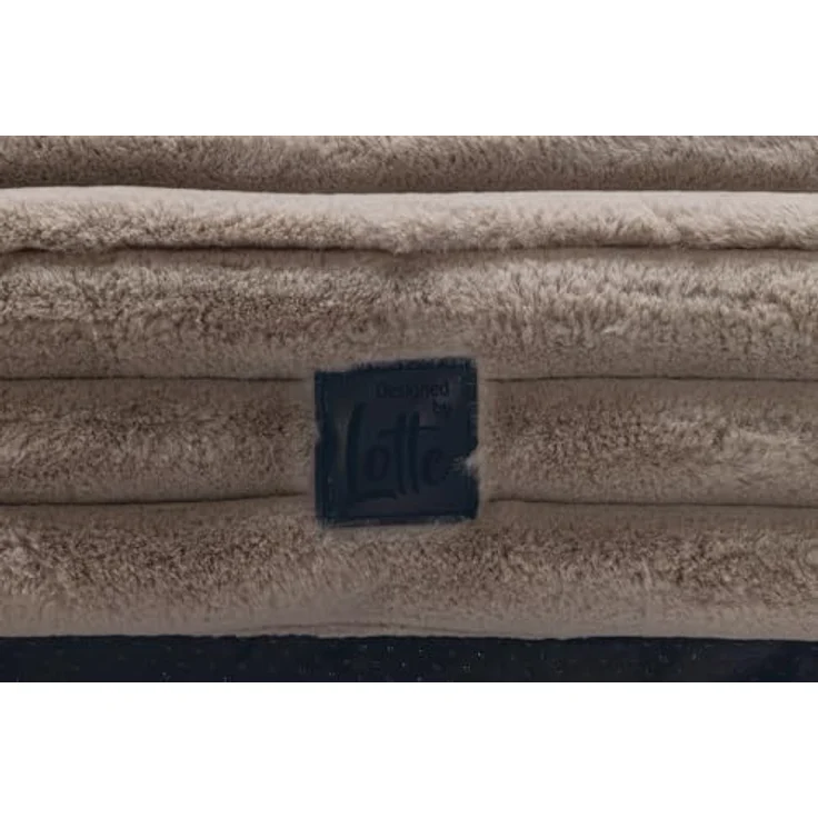 Designed By Lotte Tierkissen Hundekissen Reza beige, dicker gerippter Stoff, recycelter Polyesterfaser, rutschfeste Unterseite – Bild 2