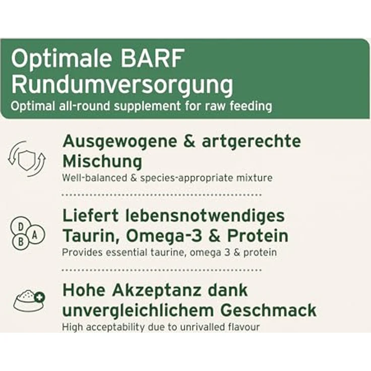 AniForte BARF Complete Cat, 100g natürliche Rundumversorgung mit Moringa, Taurin und Bierhefe, für gesunde Katzenernährung – Bild 3