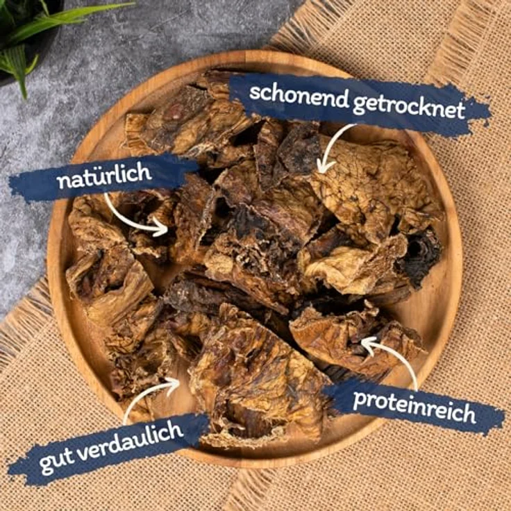 Lyra Pet® 10 kg Lammlunge getrocknet - Naturbelassener Kausnack für Hunde, proteinreich und fettarm – Bild 2
