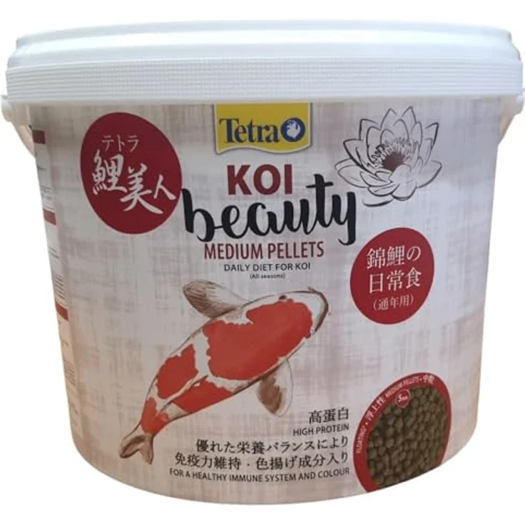 Tetra KOI Beauty Medium, Fischfutter 10 L mit Omega-3-Fettsäuren und Beta-Carotin zur Farboptimierung – Bild 4