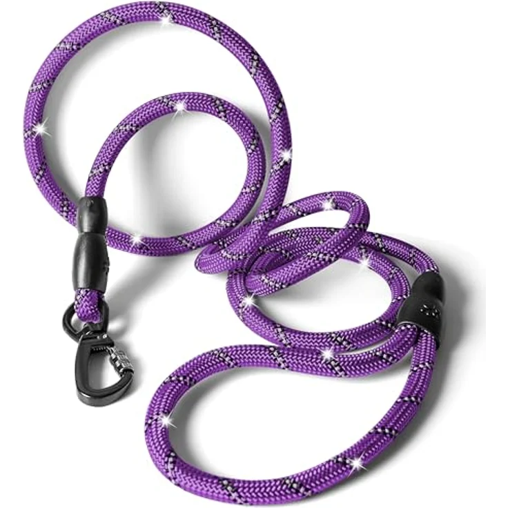 rootsnoot Hundeleine klassisch – 170 cm lang, 1 cm stark, für Hunde bis 15 kg – robuste Alltags- & Trainingsleine mit Sicherheitskarabiner – Bild 1